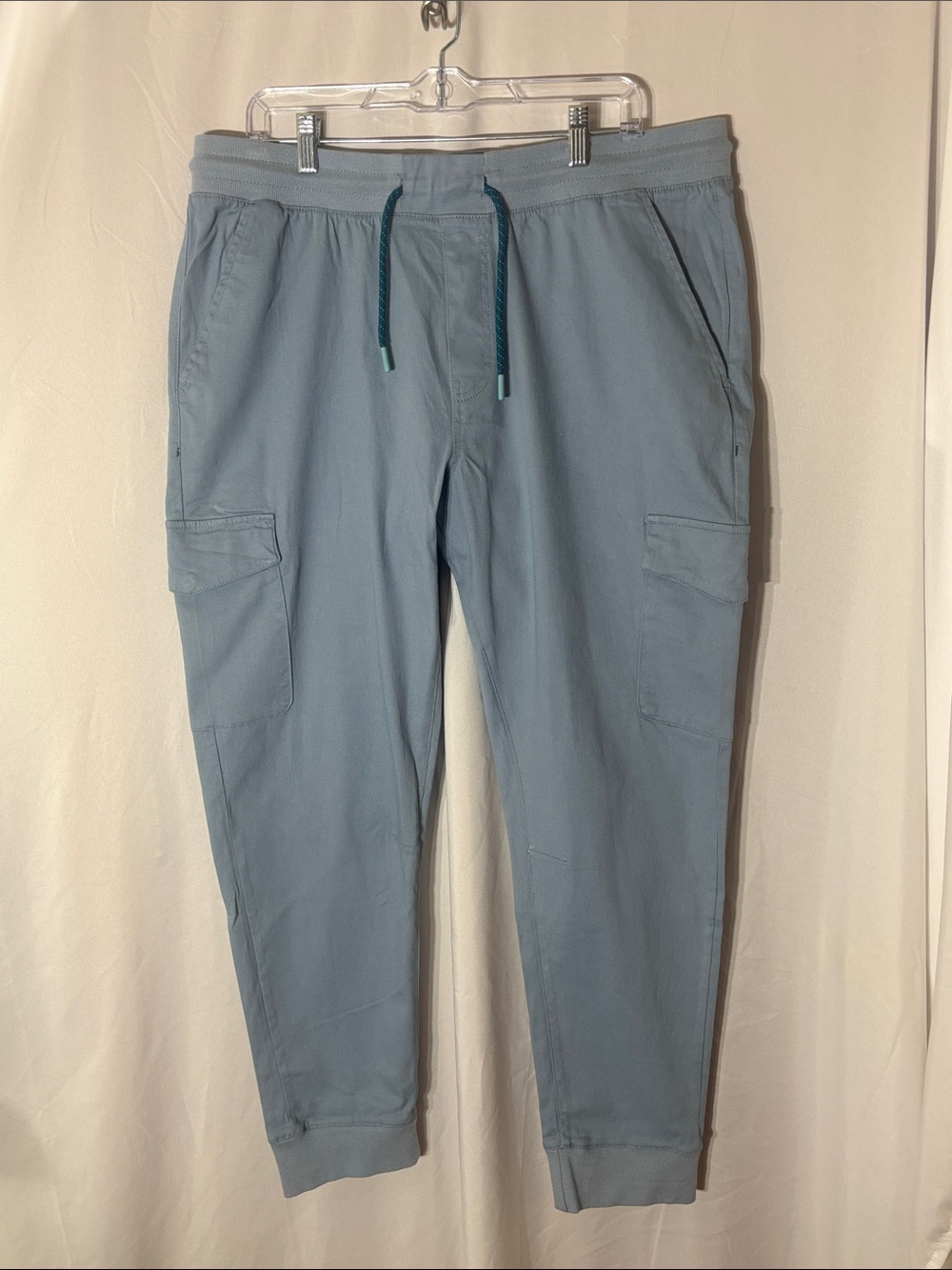 Laguna Men's Stretch Twill Cargo Jogger Pants in Slate Blue XL